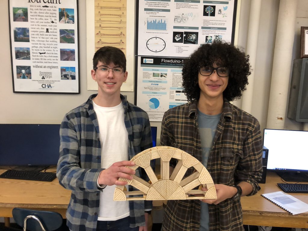 An image of Thomas Edison Competition finalists Lucas Bell and Jonah Hymes.